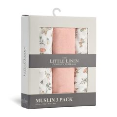 Bộ 3 khăn quấn Harvest Bunny của Little Linen Company Muslin