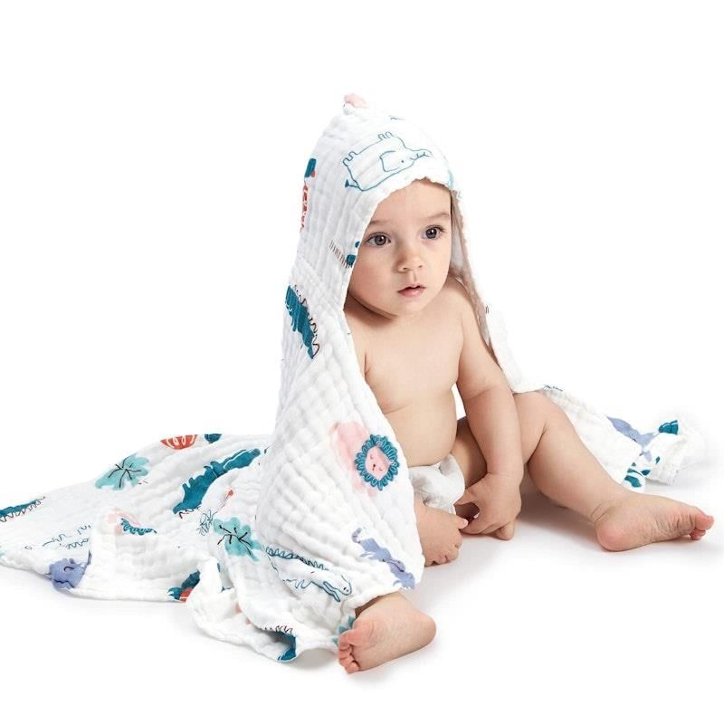 Khăn tắm trùm đầu Bc Babycare Forest