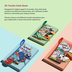 Bộ quà tặng sách vải Animal Tails Farm & Jungle của Bc Babycare