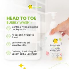 Sữa tắm Little Etoile Head to Toe Bubbly Wash dành cho da nhạy cảm (0+ tháng) 250ml