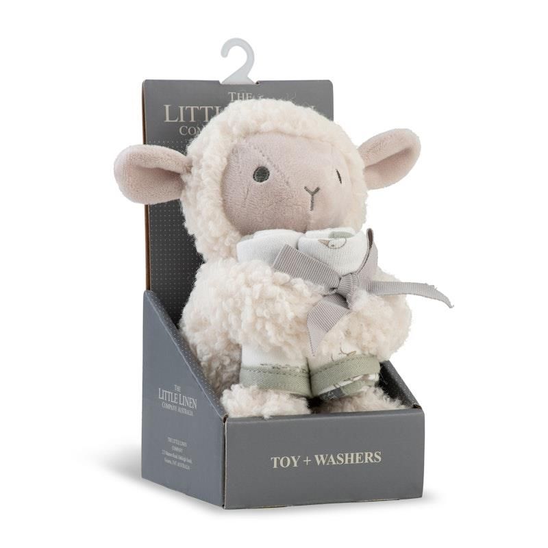 Đồ chơi nhồi bông & máy giặt của Little Linen Company Farmyard Lamb