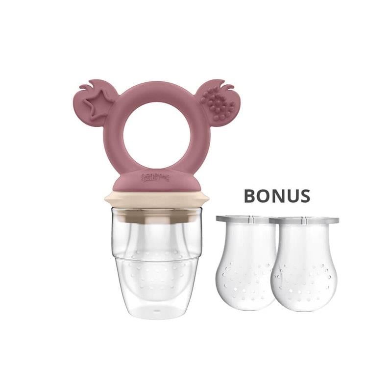 Cherub Baby Silicone Fresh Food Feeder - Dusty Rose & Sand 1 cái