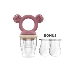 Cherub Baby Silicone Fresh Food Feeder - Dusty Rose & Sand 1 cái