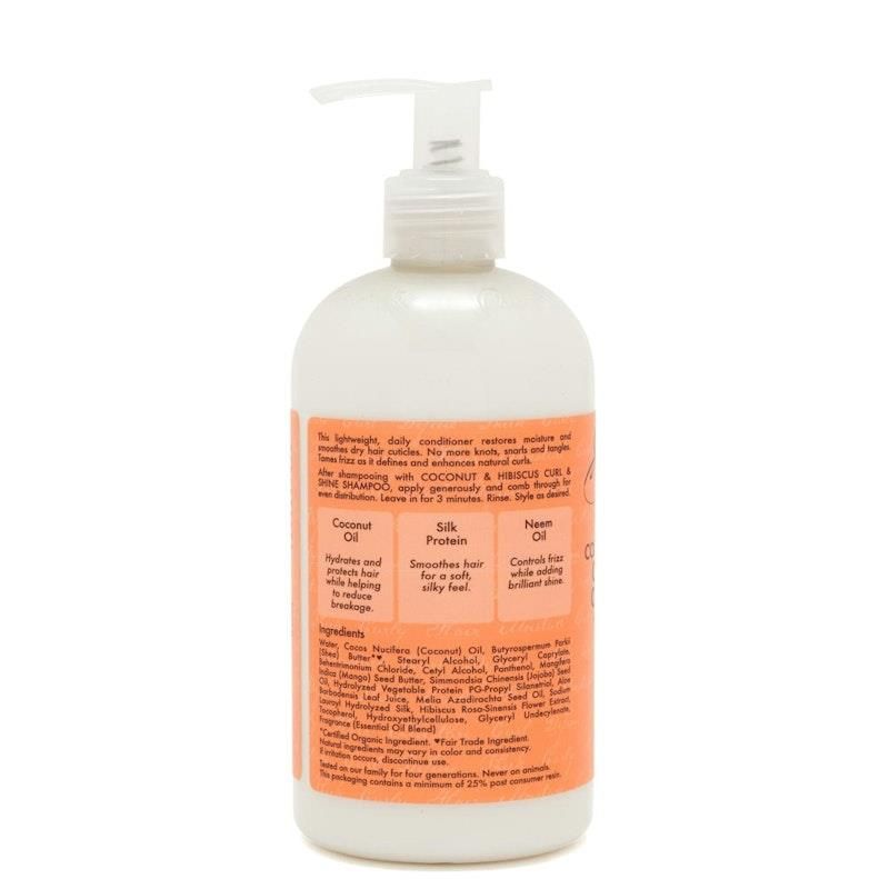 Dầu xả Shea Moisture Coconut & Hibiscus Curl & Shine 384ml