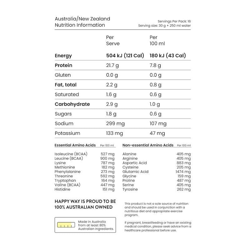 Bột Whey Protein Muối Caramel Happy Way Smooth Operator 500g