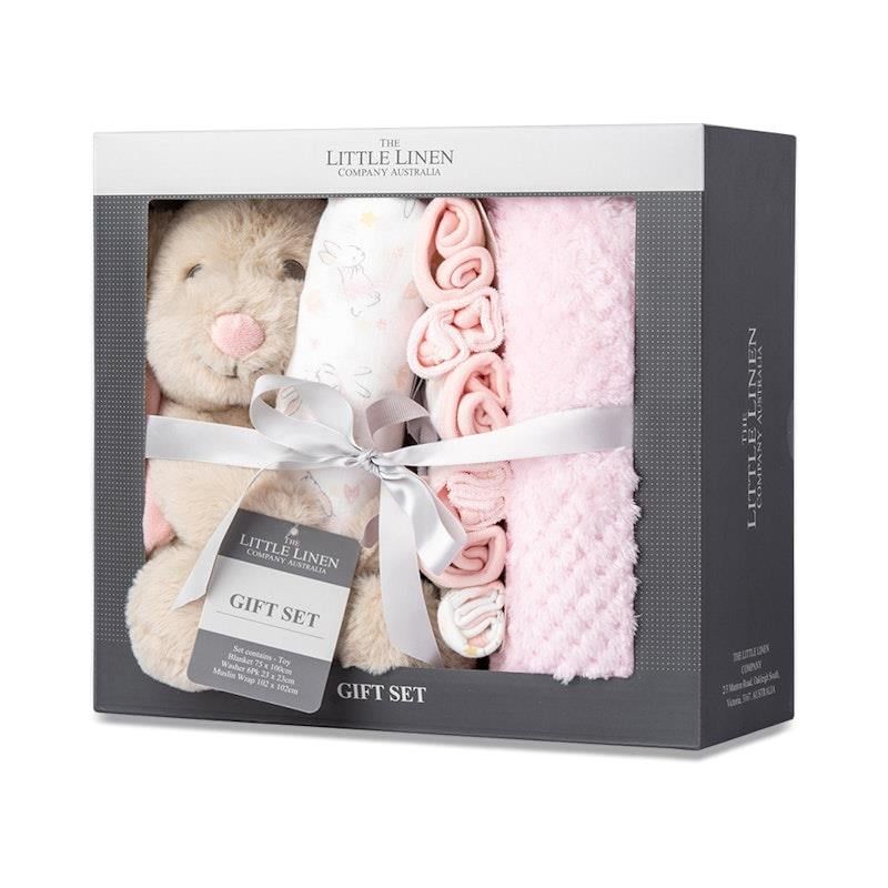 Bộ quà tặng hộp The Little Linen Company Ballerina Bunny