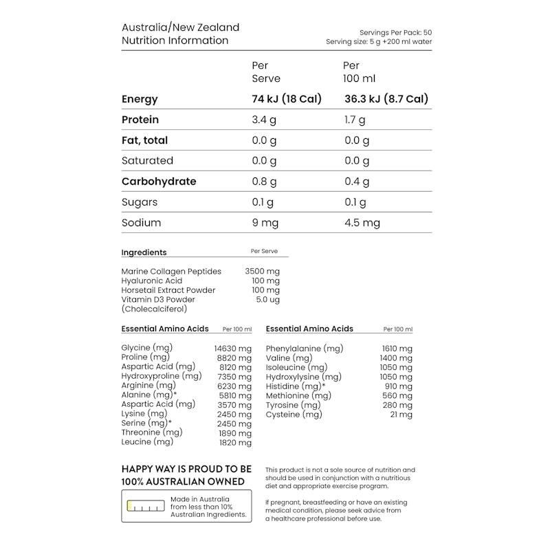 Bột Collagen Biển Happy Way Mixed Berry 250g