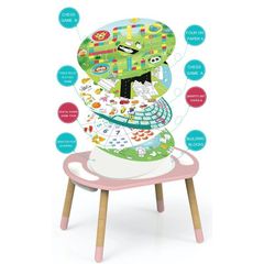 Bộ bàn hoạt động Riababy Play&Learn có chân điều chỉnh - Tương thích Lego duplo Stormy Grey