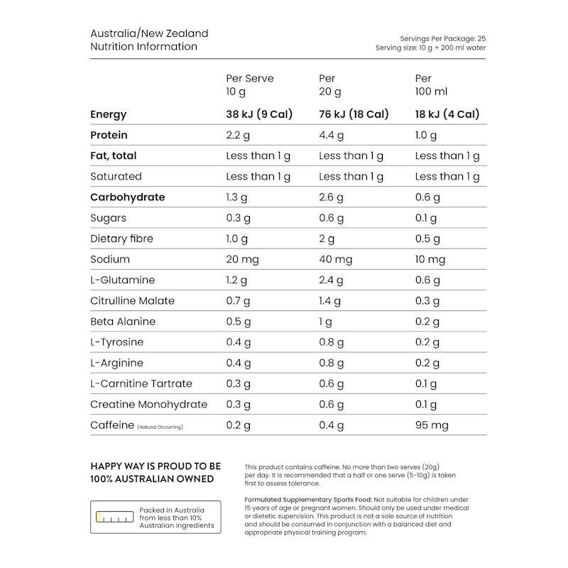 Happy Way Mango Pre-workout 250g