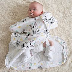 Baby Loves Sleep Sleepy Hugs Extra-Wide Sack (Loạn sản xương hông) - Some Bunny Loves You (Tất cả các mùa) 3-6 tháng