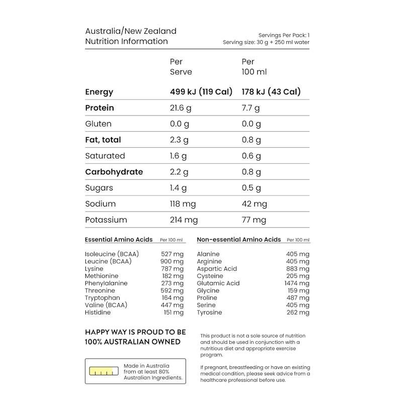 Bột Protein Whey Bơ Đậu Phộng Happy Way Choc 500g