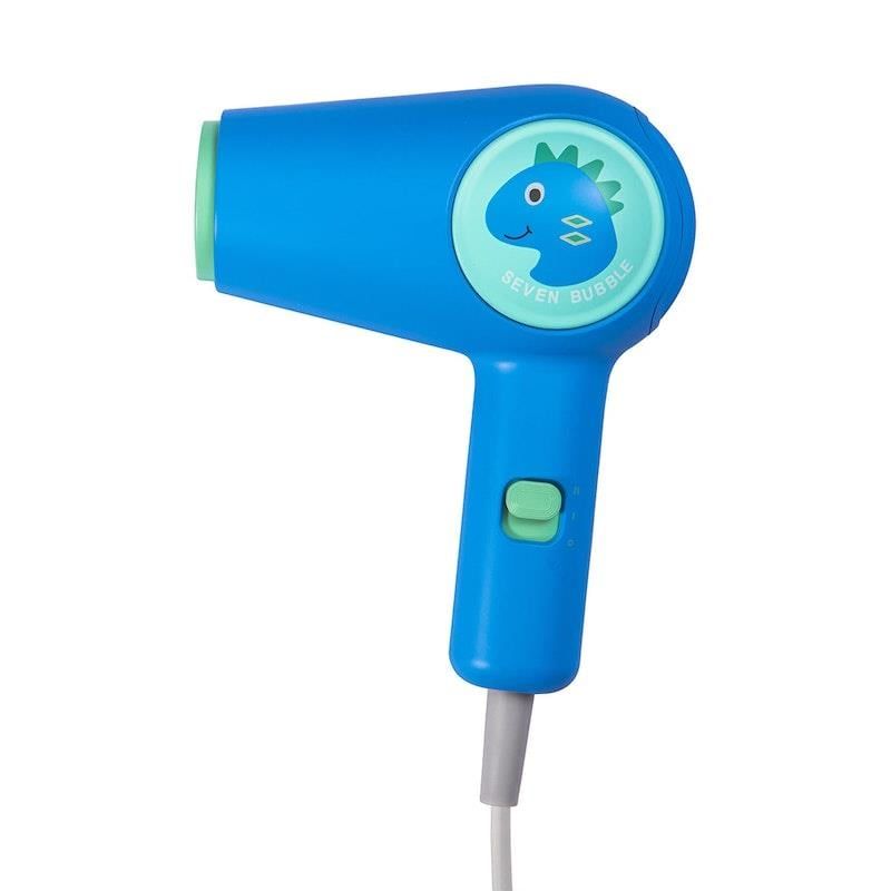 Máy sấy tóc Seven Bubbles nhiệt độ thấp tốc độ cao dành cho trẻ sơ sinh và trẻ nhỏ, máy sấy tóc thổi màu xanh
