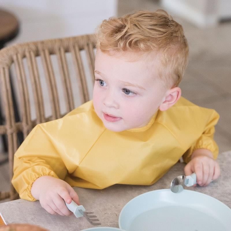 Yếm dài tay chống bẩn Tiny Twinkle 2 gói màu nâu nhạt & bồ công anh cỡ nhỏ