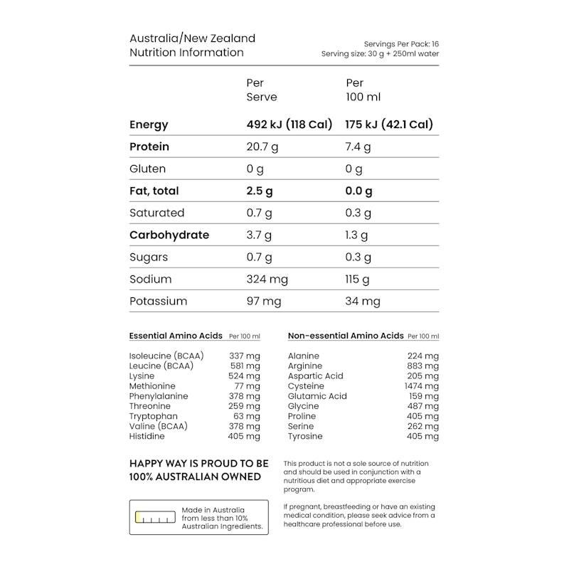 Bột Protein chay Happy Way Ashy Bines Choc Caramel 500g