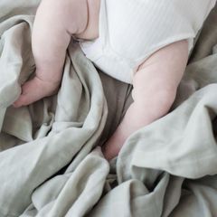 Khăn quấn hữu cơ Zoe Sage Muslin Sage Green 1 miếng