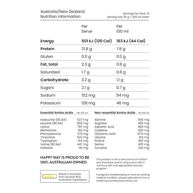 Bột Protein Whey Happy Way Banana Bonanza 500g