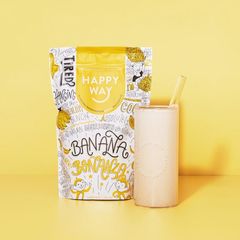 Bột Protein Whey Happy Way Banana Bonanza Gói du lịch 6x60g