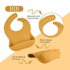 Bộ đồ ăn cho bé bằng silicon Zoe Sage 11 món Sundance