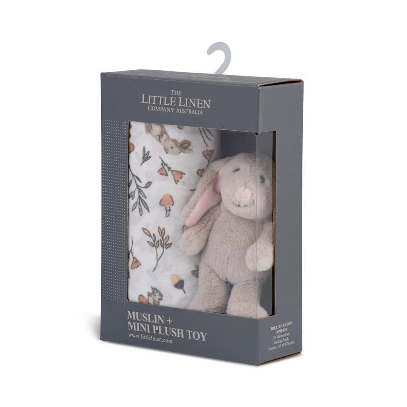 Đồ chơi nhồi bông & Thỏ thu hoạch bằng vải muslin của Công ty Little Linen