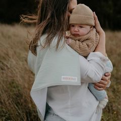 BHOOMI Babe Tie Up Burp Cloth và Che Cho Con Bú Mù Tạt
