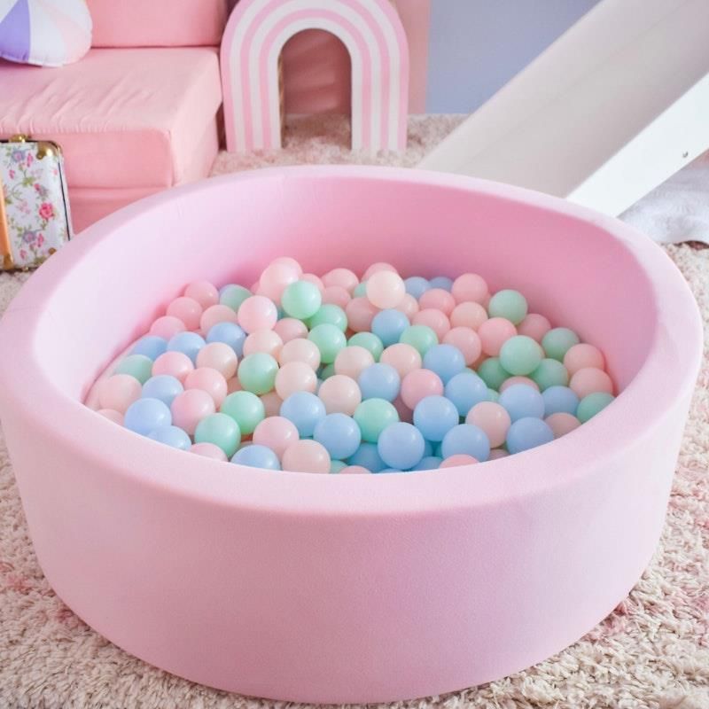Riababy Soft Round Ball Pit Hồng