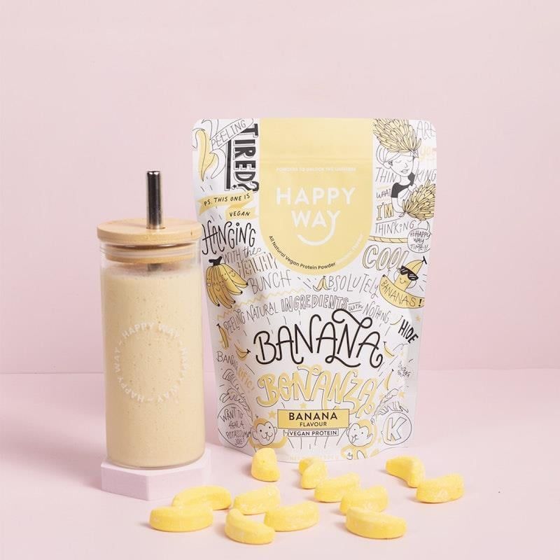 Bột Protein chay Happy Way Banana Bonanza 500g