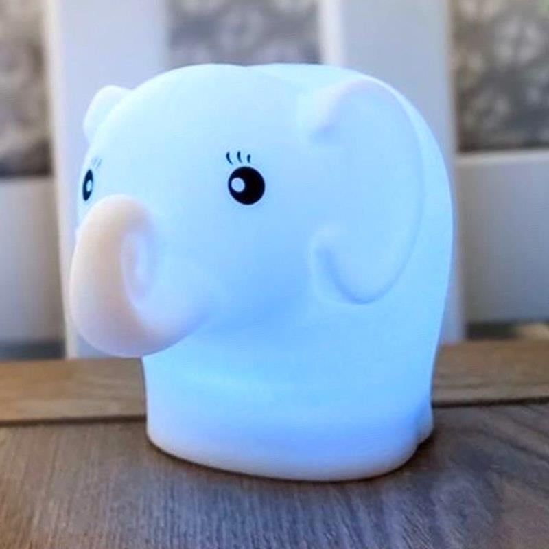 Đèn ngủ silicon mềm babystudio - Voi 1 chiếc