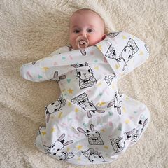 Baby Loves Sleep Sleepy Hugs Extra-Wide Sack (Loạn sản xương hông) - Some Bunny Loves You (Tất cả các mùa) 0-3 tháng