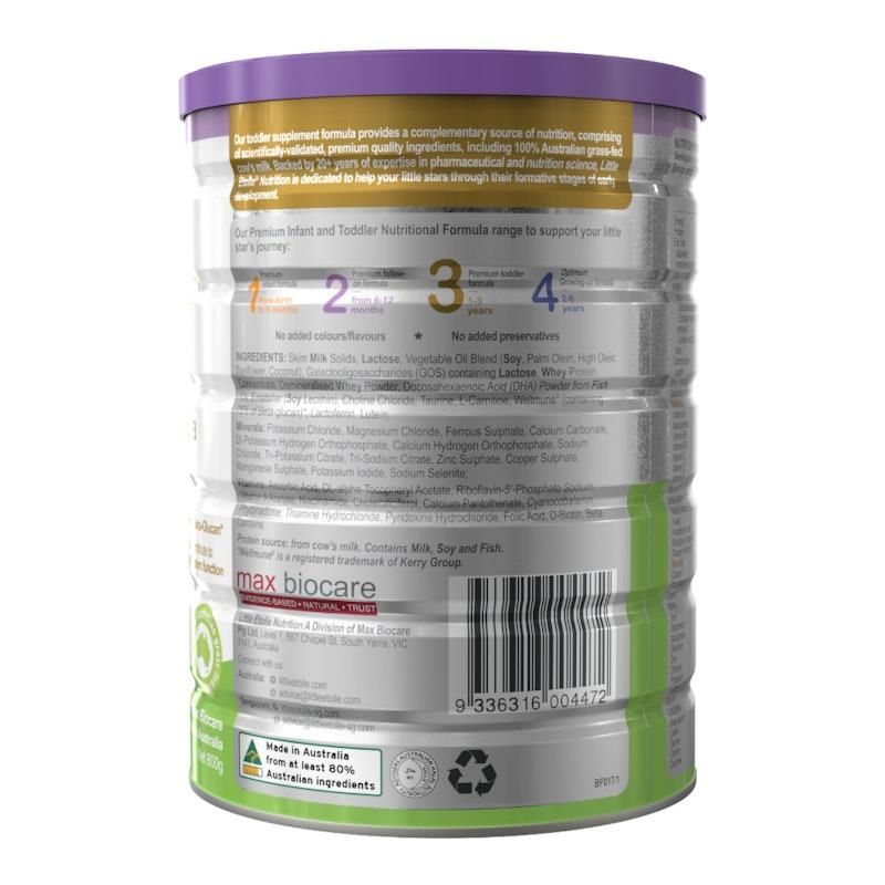 Sữa bột Little Etoile Stage 3 Premium Toddler Formula (1-3 tuổi) 800g