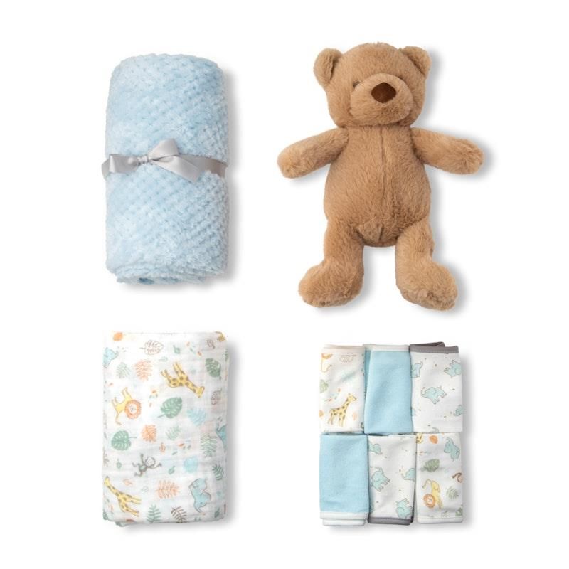 Bộ quà tặng hộp Little Linen Company Safari Bear