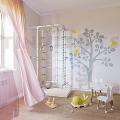 Thanh treo tường góc Thụy Điển Tinnitots - S4 Trắng Vàng