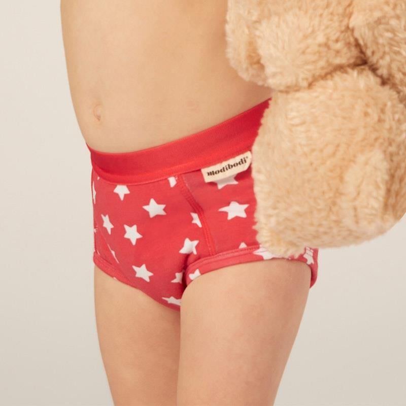 Quần tập luyện ban ngày Modibodi có thể tái sử dụng cho trẻ mới biết đi 2-3 tuổi Superhero