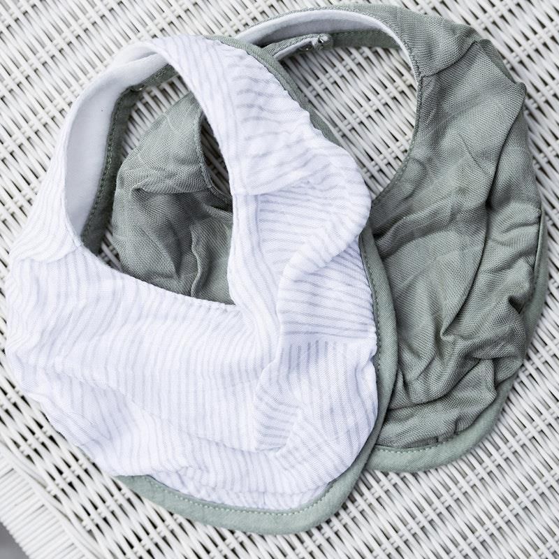 Yếm vải muslin Little Bamboo - Bayleaf 4 gói