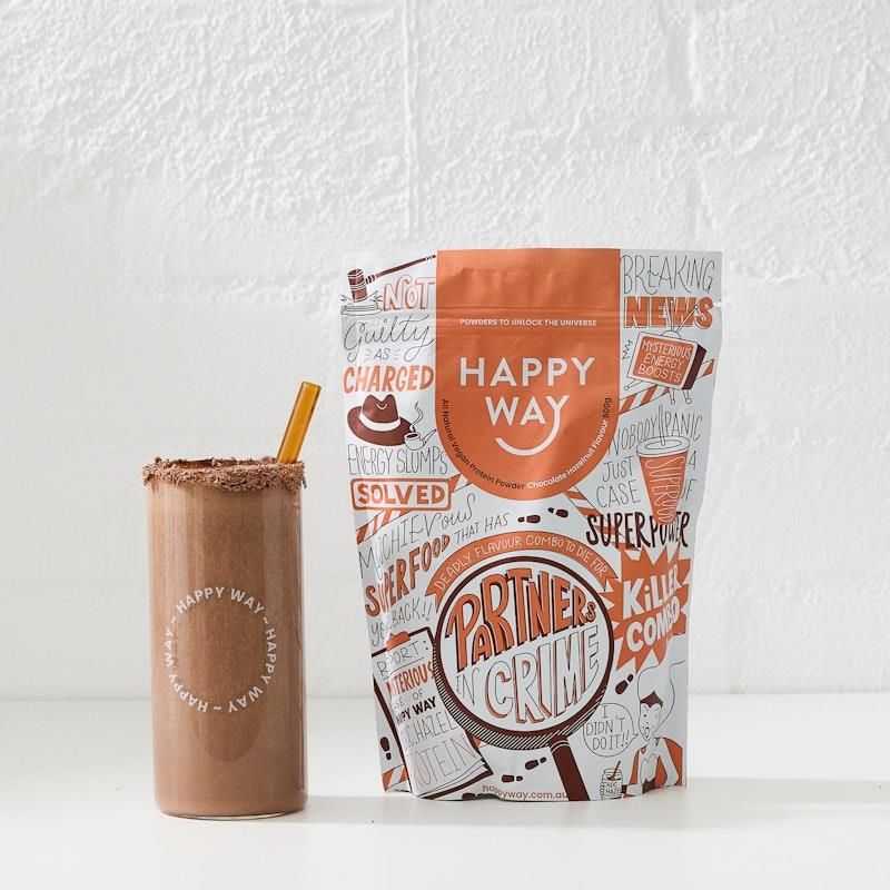 Bột Protein thuần chay Happy Way Chocolate Hazelnut 500g