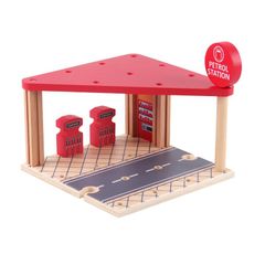 Bộ trạm xăng gỗ Riababy