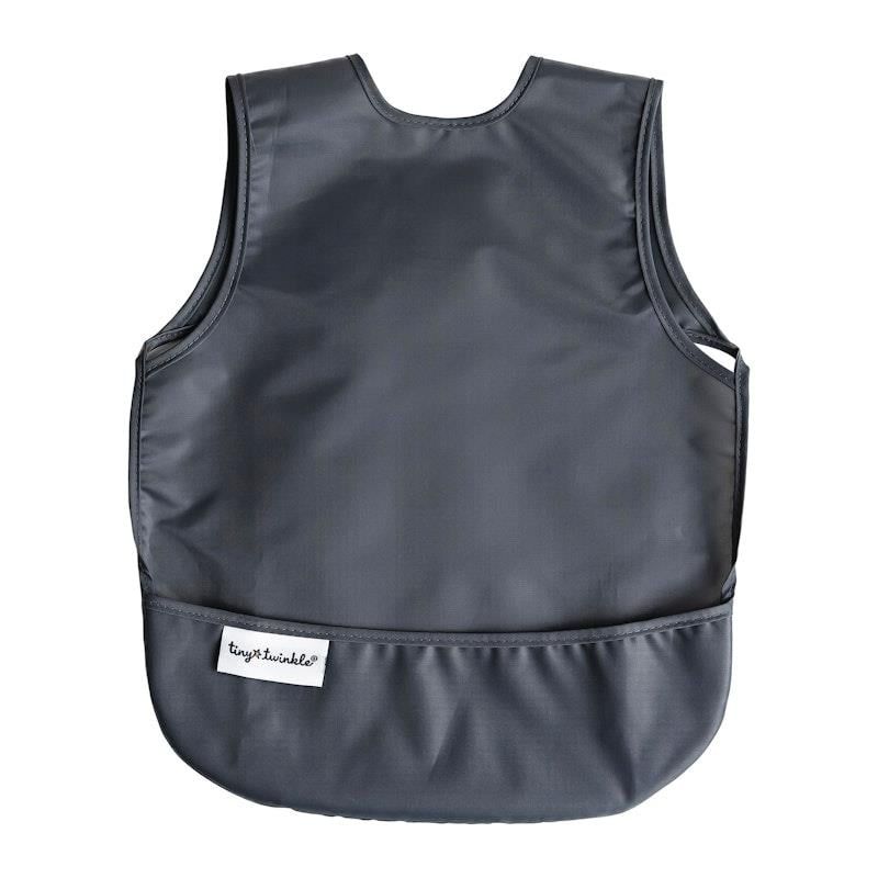 Yếm tạp dề chống bẩn Tiny Twinkle Mess Proof Apron Bib 2 gói - Sage, Charcoal nhỏ