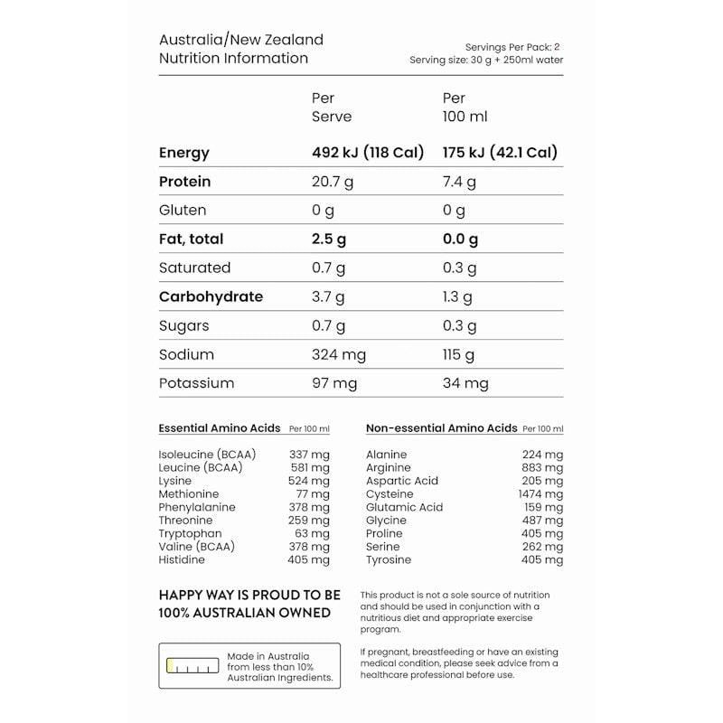 Bột Protein Hạnh Phúc Như Một Người Thuần Chay Hương Vani Gói Du Lịch 6x60g