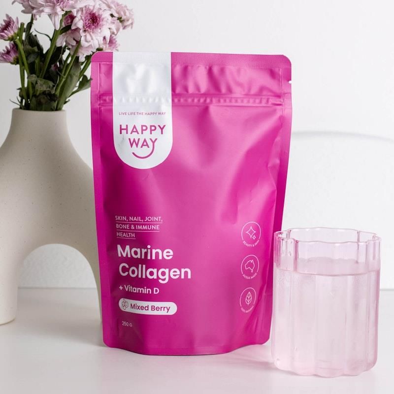 Bột Collagen Biển Happy Way Mixed Berry 250g