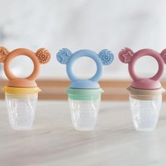Cherub Baby Silicone Fresh Food Feeder - Dusty Rose & Sand 1 cái