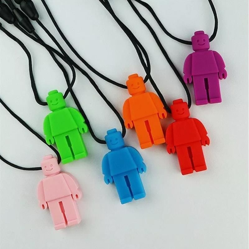 Vòng cổ cảm giác Safari Sensory Block Man Blue