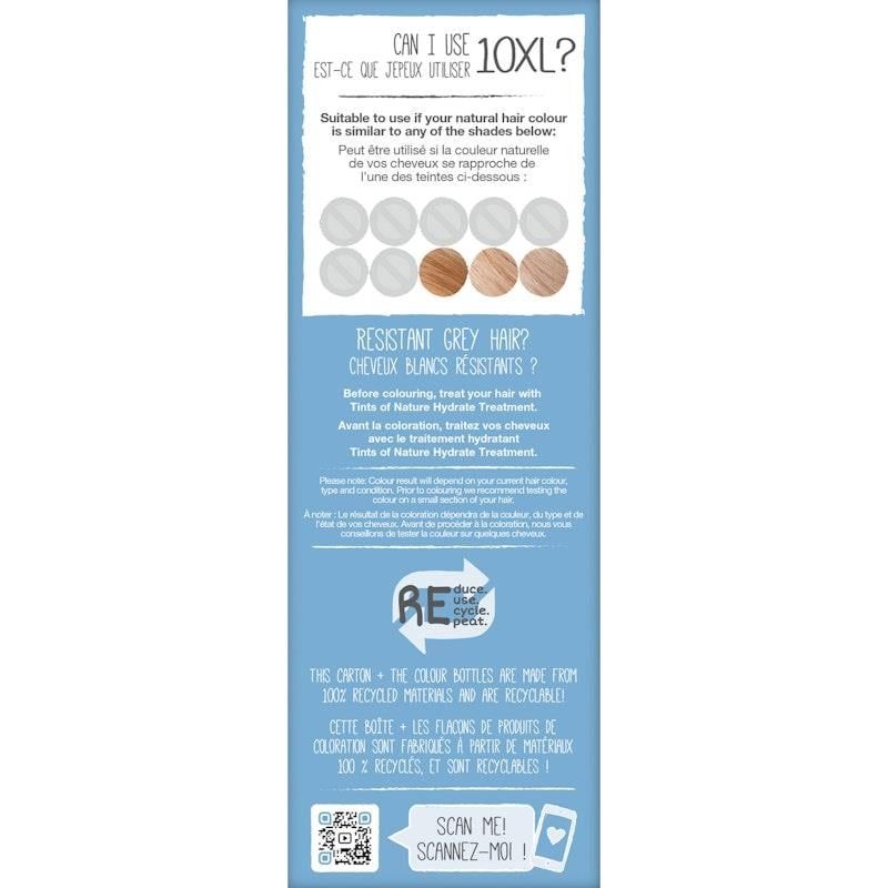 Thuốc nhuộm tóc vĩnh viễn Tints of Nature 10XL màu vàng nhạt 130ml