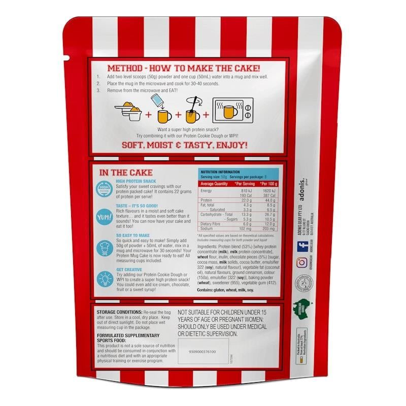 Bánh cốc protein Adonis Gear (Whey Protein) - Bánh mì chuối 400g 8 khẩu phần