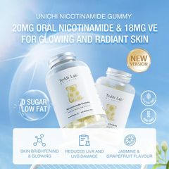 Kẹo dẻo Unichi Nicotinamide 60 viên x3 gói