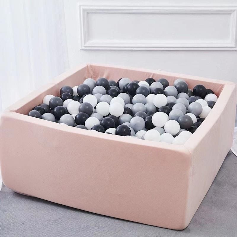 Riababy Soft Square Ball Pit Hồng