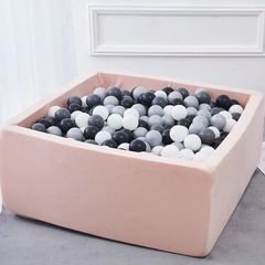 Riababy Soft Square Ball Pit Hồng