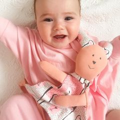 Baby Loves Sleep - Chăn bông Bunny Hugs Baby - Hồng đào 1 mảnh