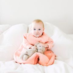 Baby Loves Sleep - 2.5 TOG Mùa đông - Ấm áp khi đưa tay vào và đưa ra - Hồng đào 6-12 tháng