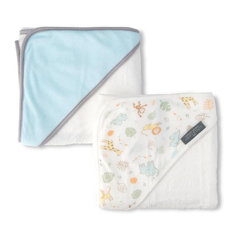 Khăn trùm đầu Little Linen Company 2 chiếc Safari Bear