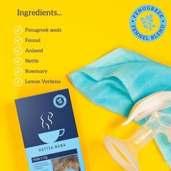 Trà cho con bú HOTTEA MAMA hỗ trợ tiết sữa cho các bà mẹ mới sinh