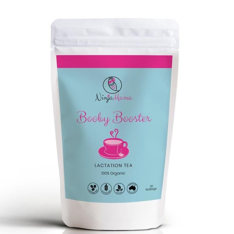 Bộ sản phẩm cho con bú Ninja Mama Breast Therapy Packs Plus Booby Booster Túi trà tăng tiết sữa